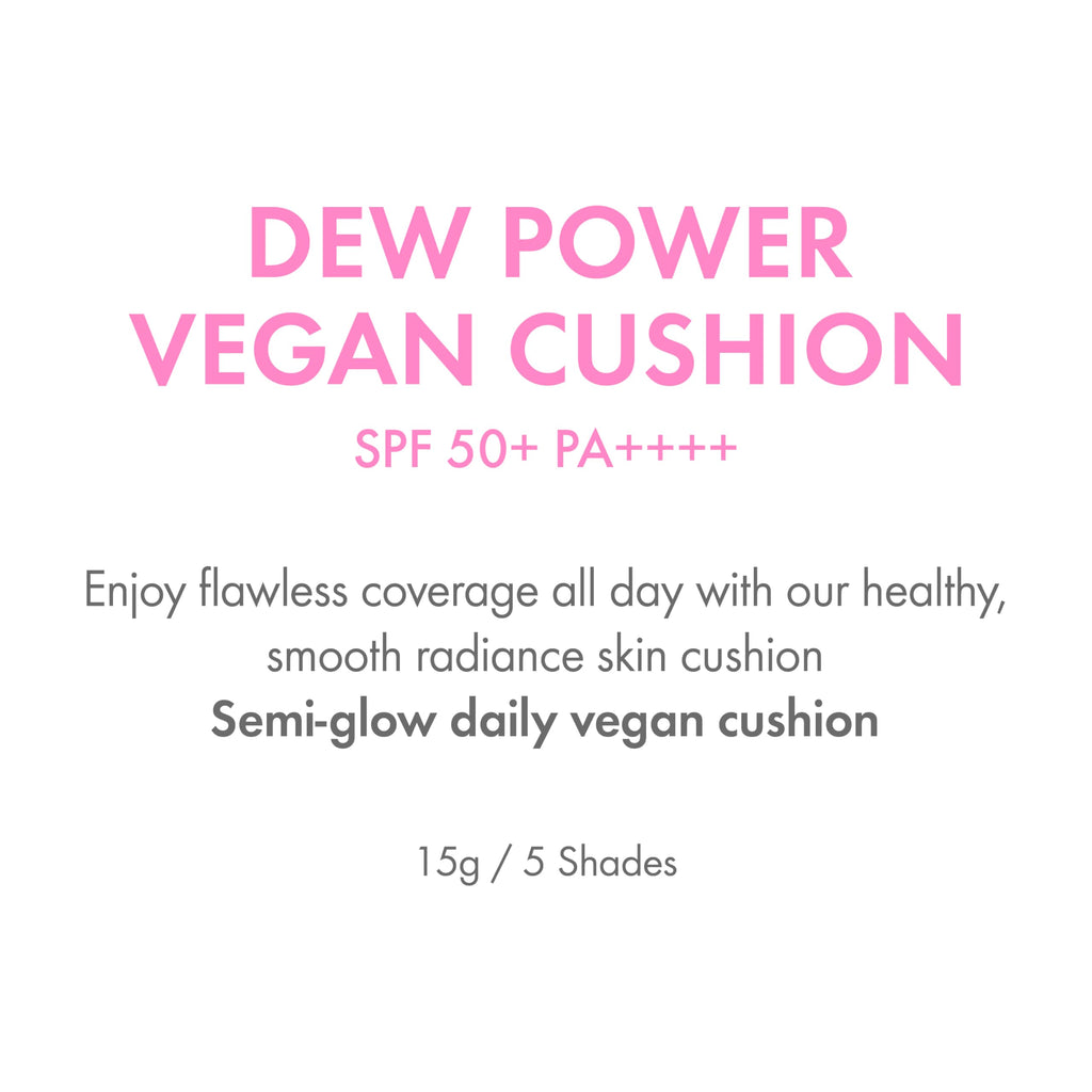 Amuse SEOUL Dew Power Vegan Cushion Foundation (04 TAN) – Dewy Glow, Long-Lasting Coverage, Clean Beauty