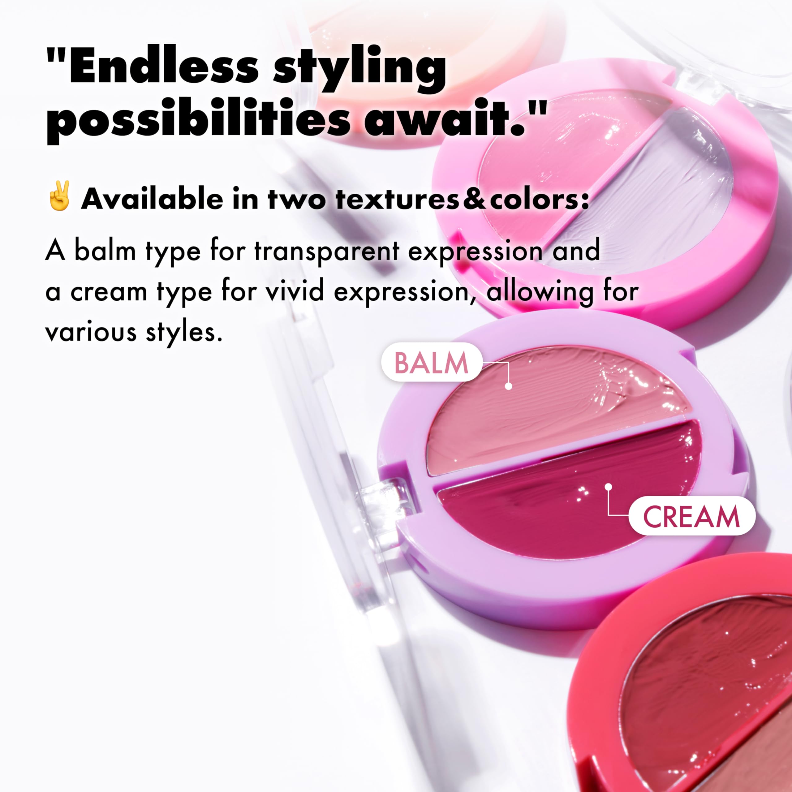 Amuse SEOUL Lips & Cheeks Healthy Balm Grape Balm – Juicy Glow, Vegan, 1.5g