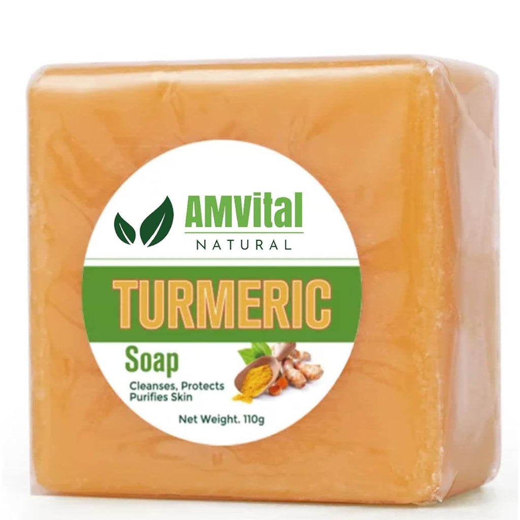AMVital Turmeric Soap Bar for Face & Body | Natural Handmade Soap