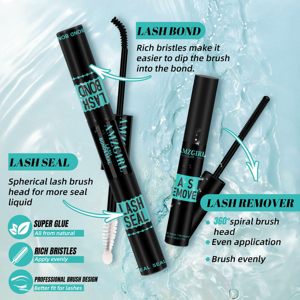 AMZGIRL LASH Lash Clusters Kit 320Pcs • 40D DIY Lash Extension Kit