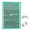 AMZGIRL LASH Lash Clusters 160pcs — Invisible Band, 8-16mm, D-Curl Wispy