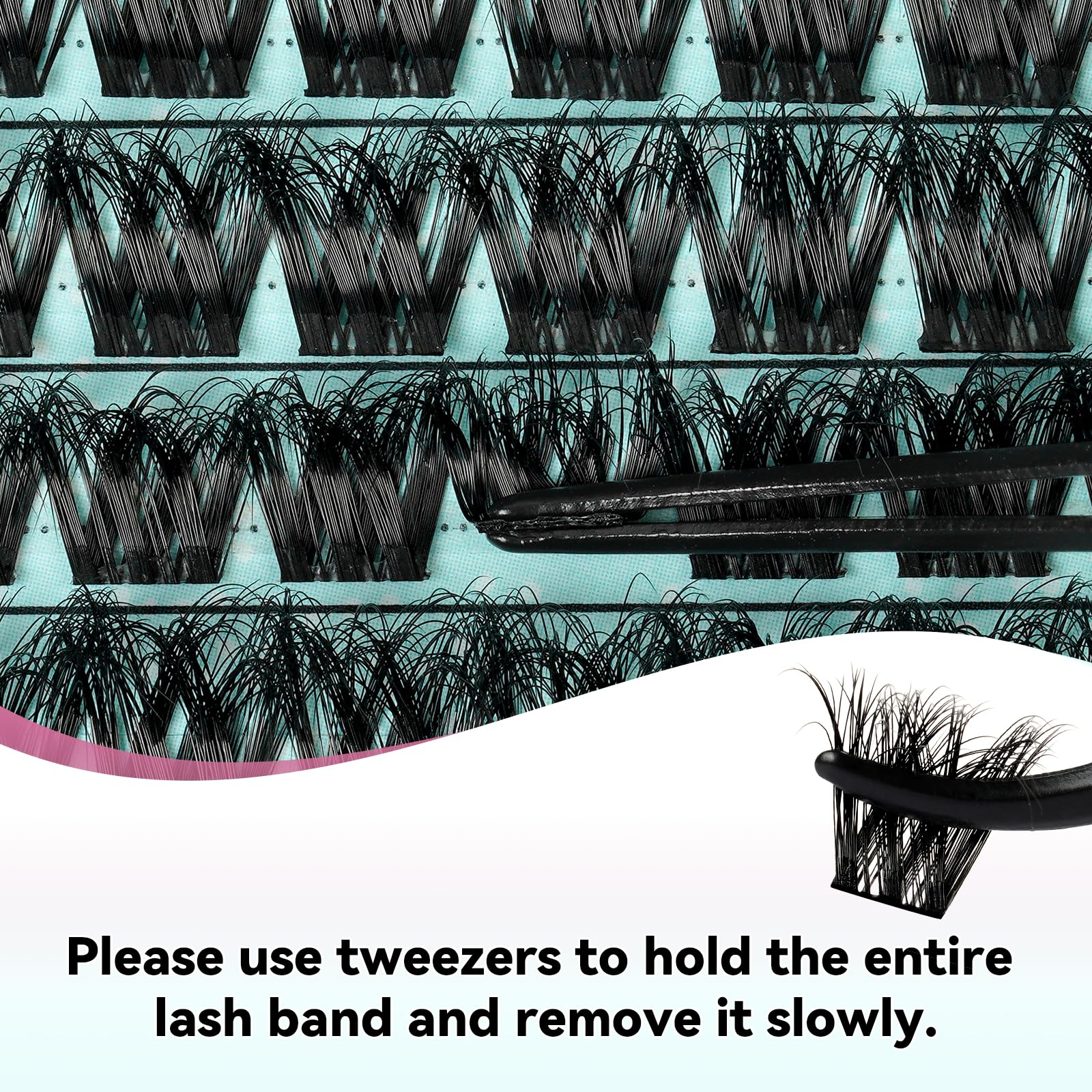AMZGIRL LASH 3D Lash Extension Kit – 144 Pcs D-Curl Clusters