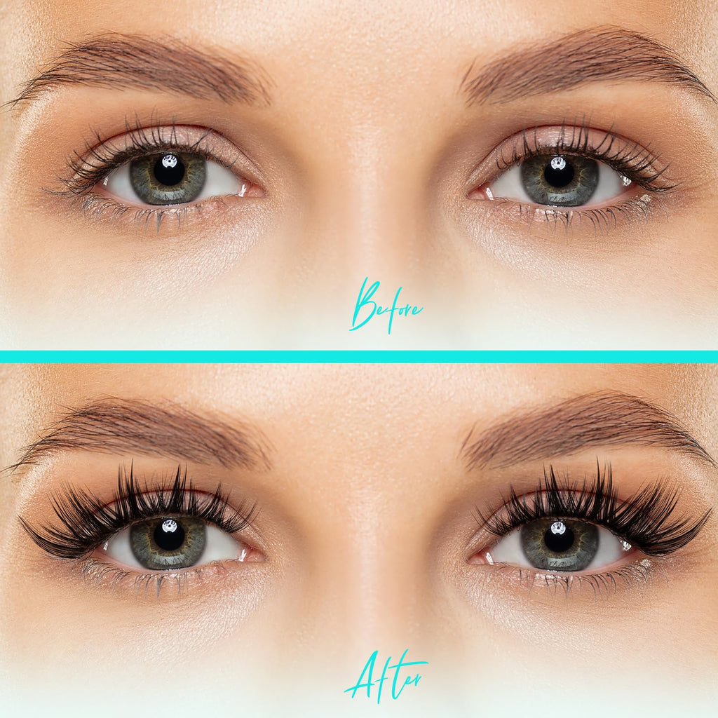 AMZGIRL LASH Lash Clusters Wet Look – 168 Pcs, Ultra-Thin Band, Tulip DMix 10–18mm