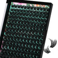 AMZGIRL LASH Lash Clusters Wet Look – 168 Pcs, Ultra-Thin Band, Tulip DMix 10–18mm