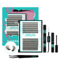 AMZGIRL LASH Daybreak Lash Clusters Kit – DIY Lash Extensions at Home with Bond & Seal