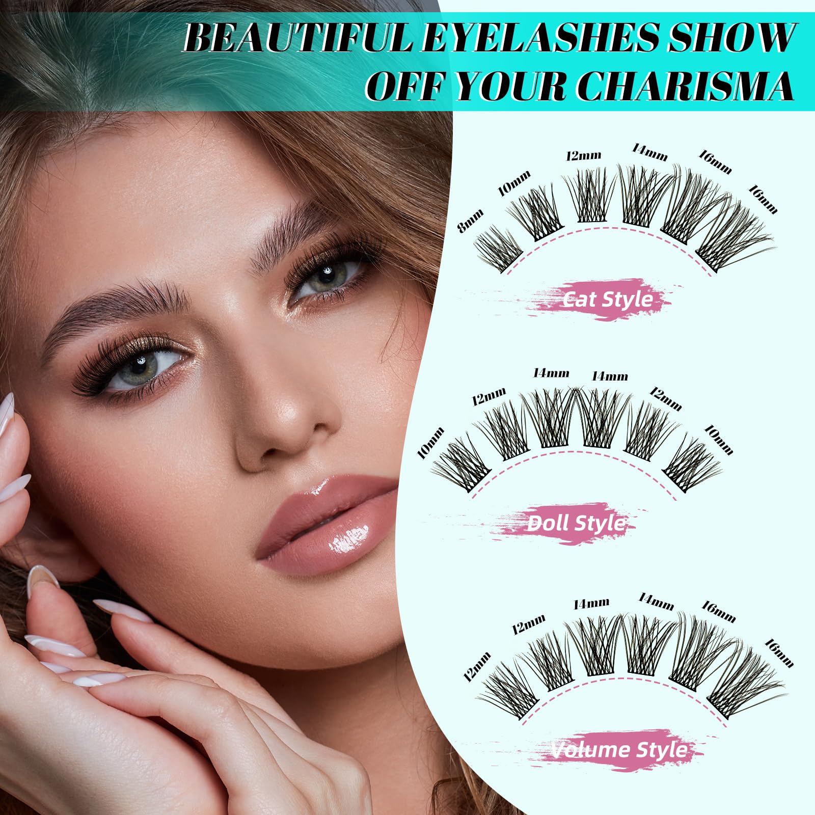 AMZGIRL LASH Daybreak Lash Clusters Kit – DIY Lash Extensions at Home with Bond & Seal