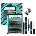 AMZGIRL LASH 3D Lash Extension Kit – 144 Pcs D-Curl Clusters