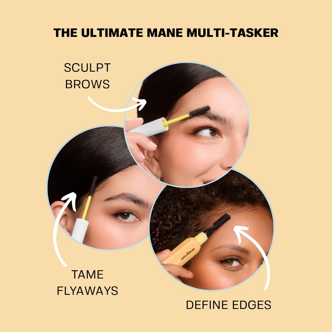 Anagram Beauty Mane Stage All-in-One Hair & Brow Sculpt | Clear Gel, Flyaway Tamer, Edge Control | Vegan & Cruelty-Free | 0.39 fl oz