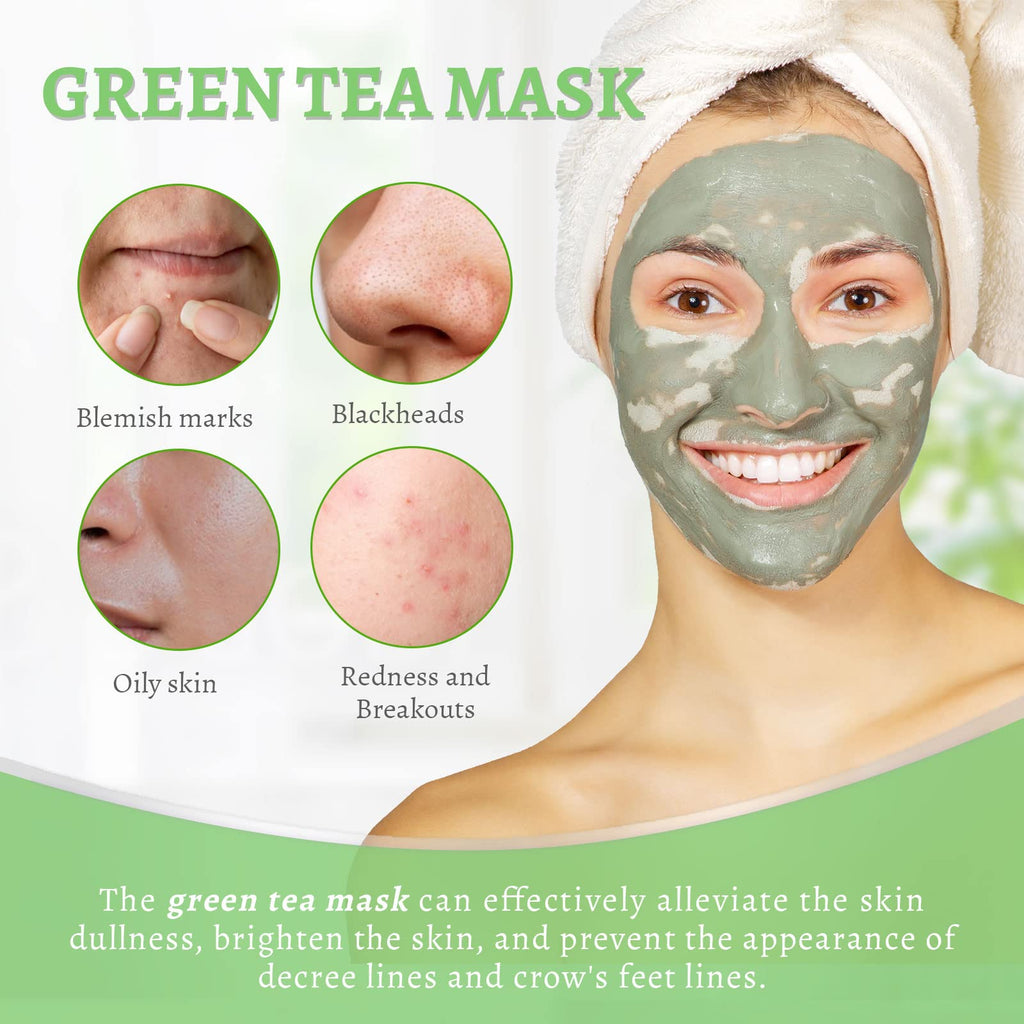 ANAI RUI Green Tea Mask – Pore-Minimizing Hydrating Clay Mask for Deep Cleanse