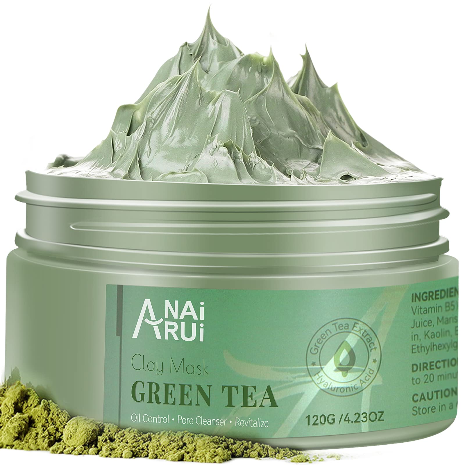 ANAI RUI Green Tea Mask – Pore-Minimizing Hydrating Clay Mask for Deep Cleanse