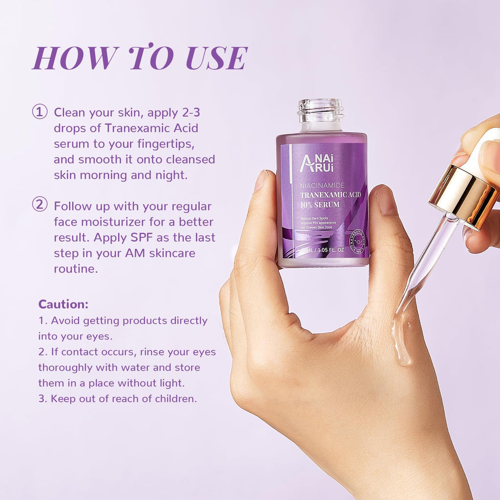 ANAI RUI 10% Tranexamic Acid Serum – Niacinamide, Kojic, Ceramide
