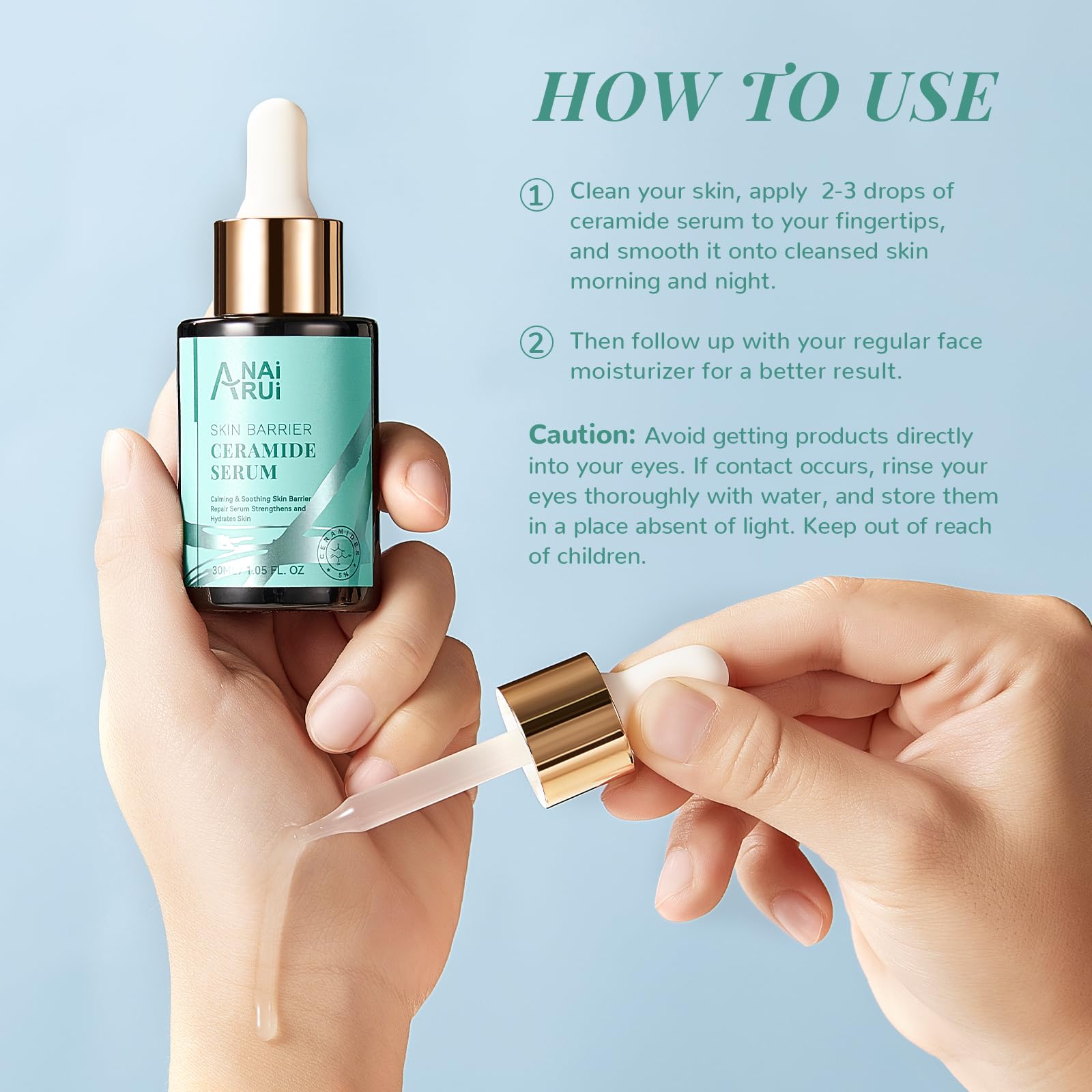 ANAI RUI Ceramide Face Serum – Hydrating Barrier Repair & Smoothing