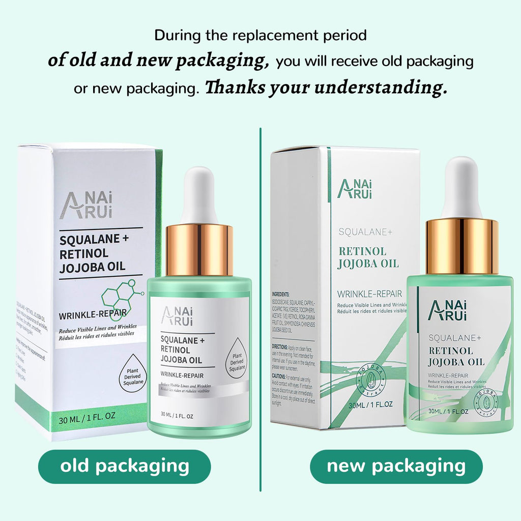 ANAI RUI Squalane Retinol Jojoba Oil Moisturizer for Face – Hydrate, Nourish, Smooth Fine Lines