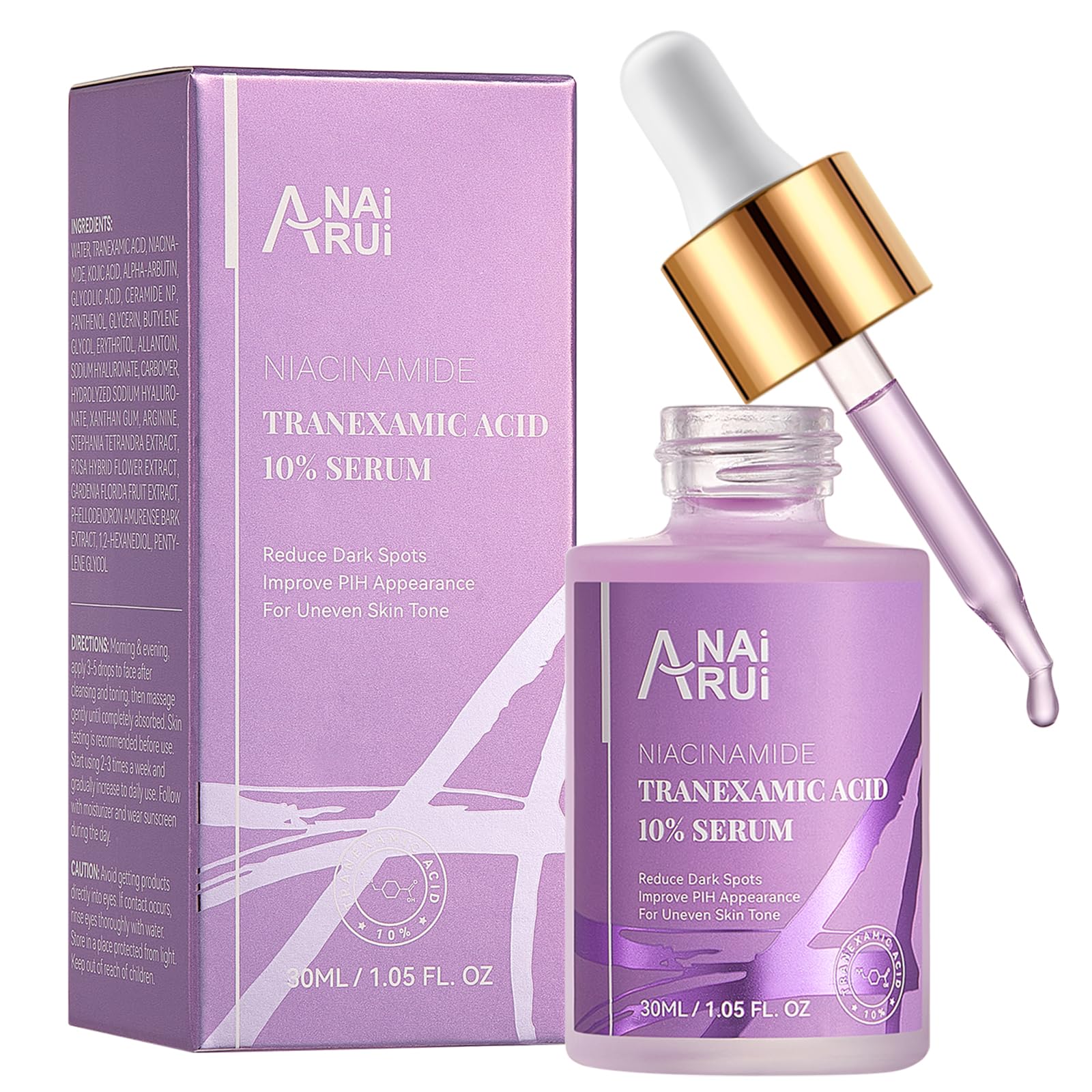 ANAI RUI 10% Tranexamic Acid Serum – Niacinamide, Kojic, Ceramide