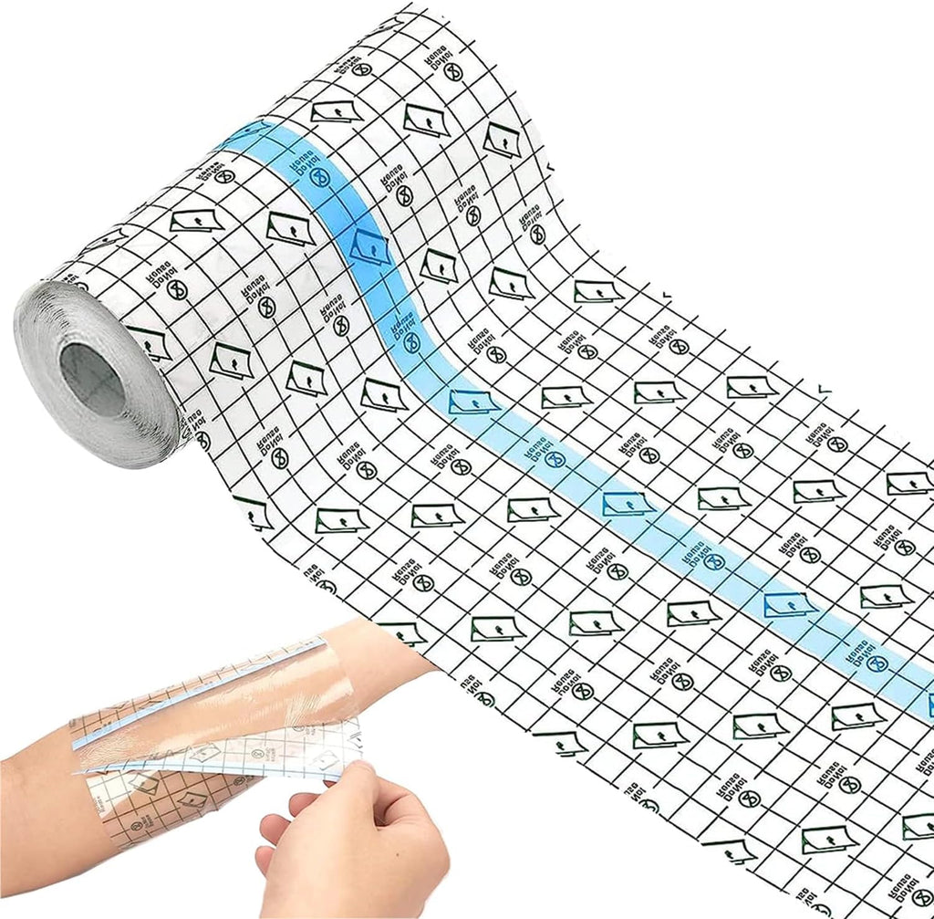 ANAMPION Tattoo Aftercare Waterproof Bandages 10-inch x 2-yard Second Skin Bandage for Healing & Skin Protection