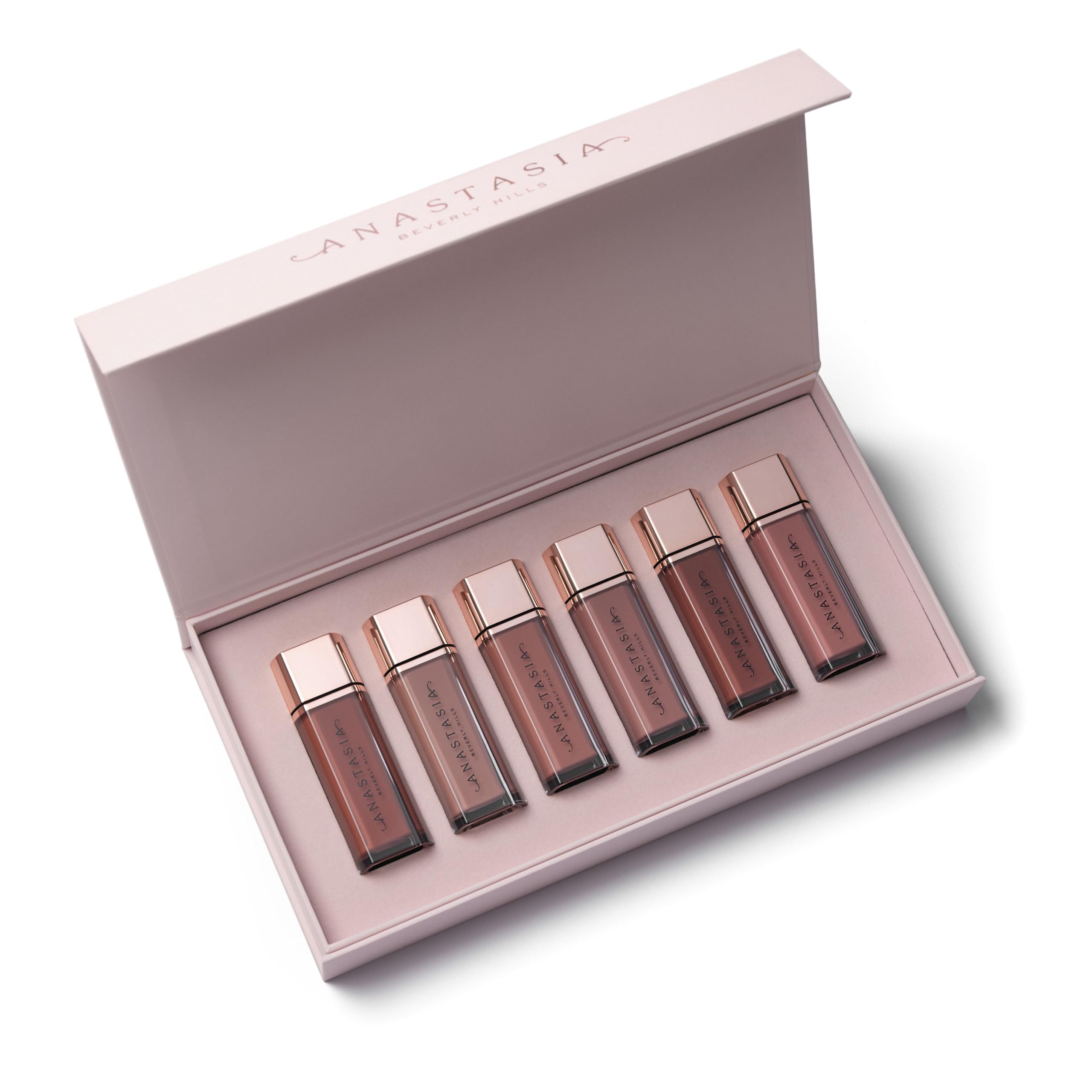 Anastasia Beverly Hills Lip Velvet Holiday Gift Set | Velvet Matte Lip Mousse in 6 Shades