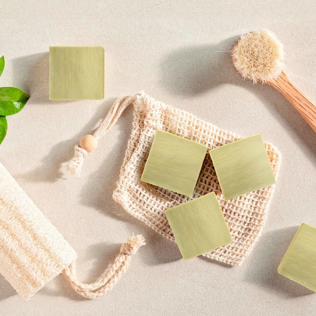 AnatoliaDaphne Aleppo Soap Bar – Handmade, 100% Natural Olive Oil & Laurel, Vegan (12 Bars)