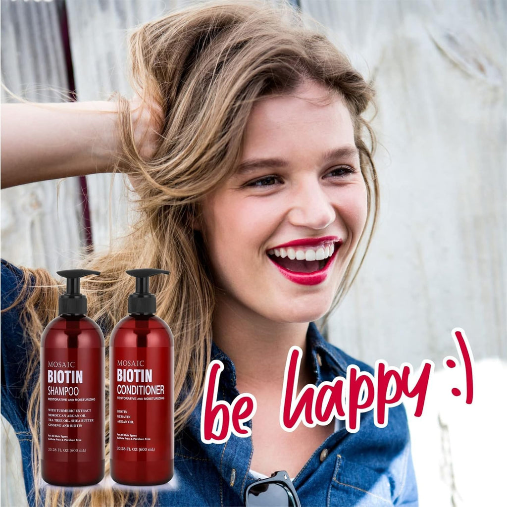 AnatoliaDaphne Biotin Shampoo & Conditioner Set – Hair Growth Support
