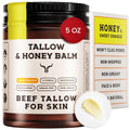 Ancestral Haven Beef Tallow for Skin – Honey Balm for Face & Body, Gift-Ready Moisturizer