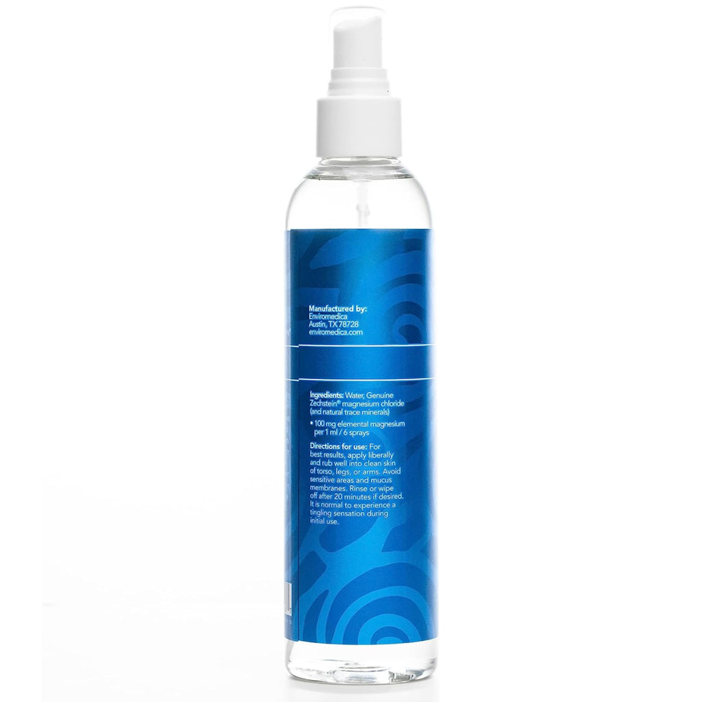 Ancient Minerals Magnesium Oil Spray – Pure Zechstein Magnesium Chloride for Topical Skin Care (4 fl oz)