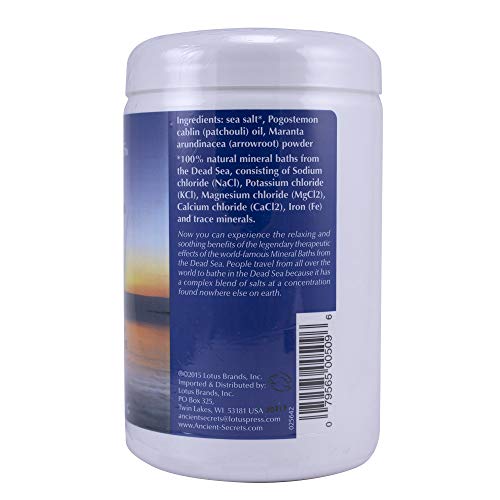 Ancient Secrets Mineral Baths – Dead Sea Aromatherapy (Patchouli), 32 oz x 2