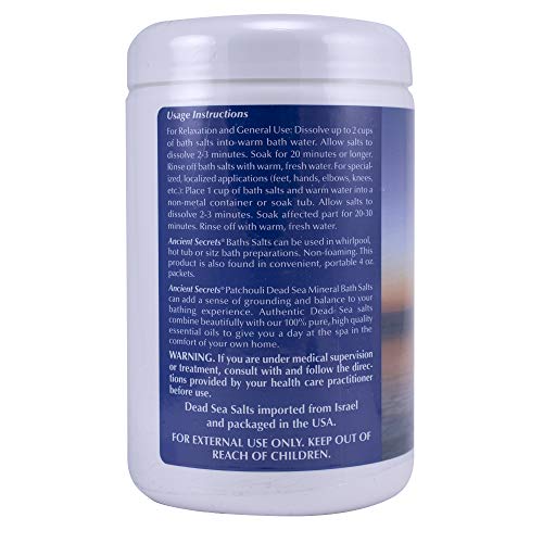 Ancient Secrets Mineral Baths – Dead Sea Aromatherapy (Patchouli), 32 oz x 2