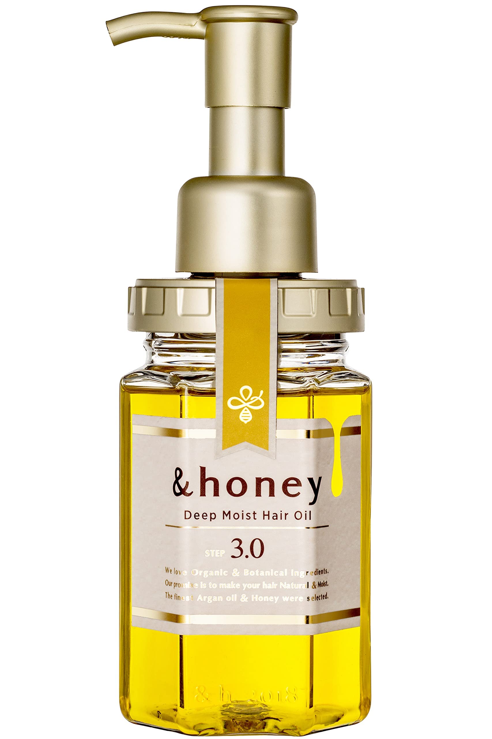&honey Deep Moist Hair Oil with Bulgarian Damask Rose Honey, 3.4 oz (100 ml)