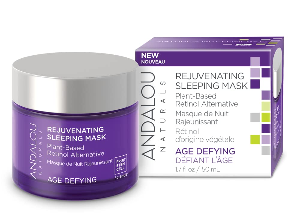 Andalou Naturals AGE DEFYING Plant-Based Retinol Alternative Rejuvenating Sleeping Mask