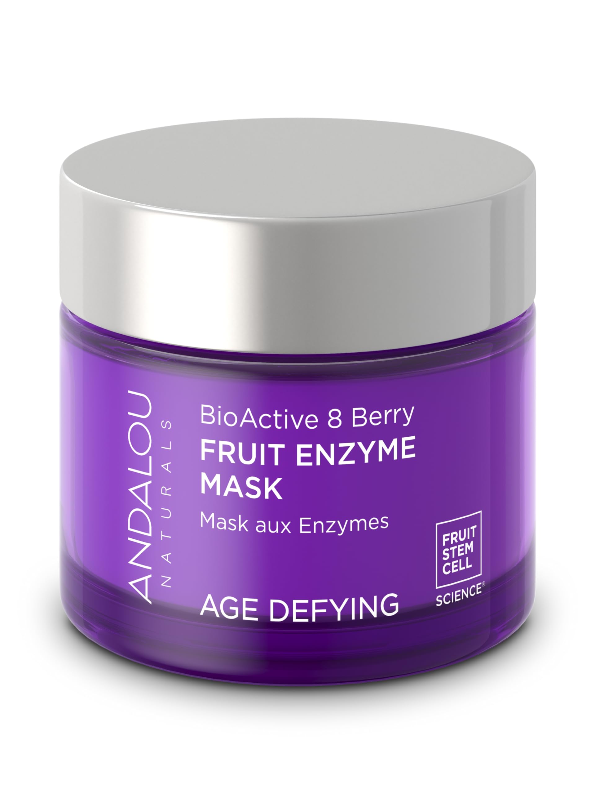 Andalou Naturals BioActive 8 Berry Enzyme Mask – 1.7 oz for Dry, Sensitive Skin