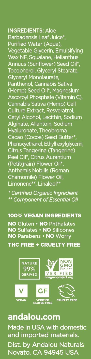 Andalou Naturals CannaCell Facial Serum — Hydration & Radiance, 1 oz