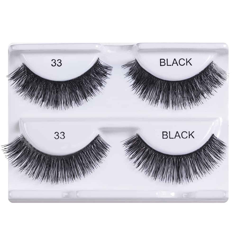 Andrea Two of a Kind False Lashes 33 Black – Dramatic Full-Volume 4-Pack