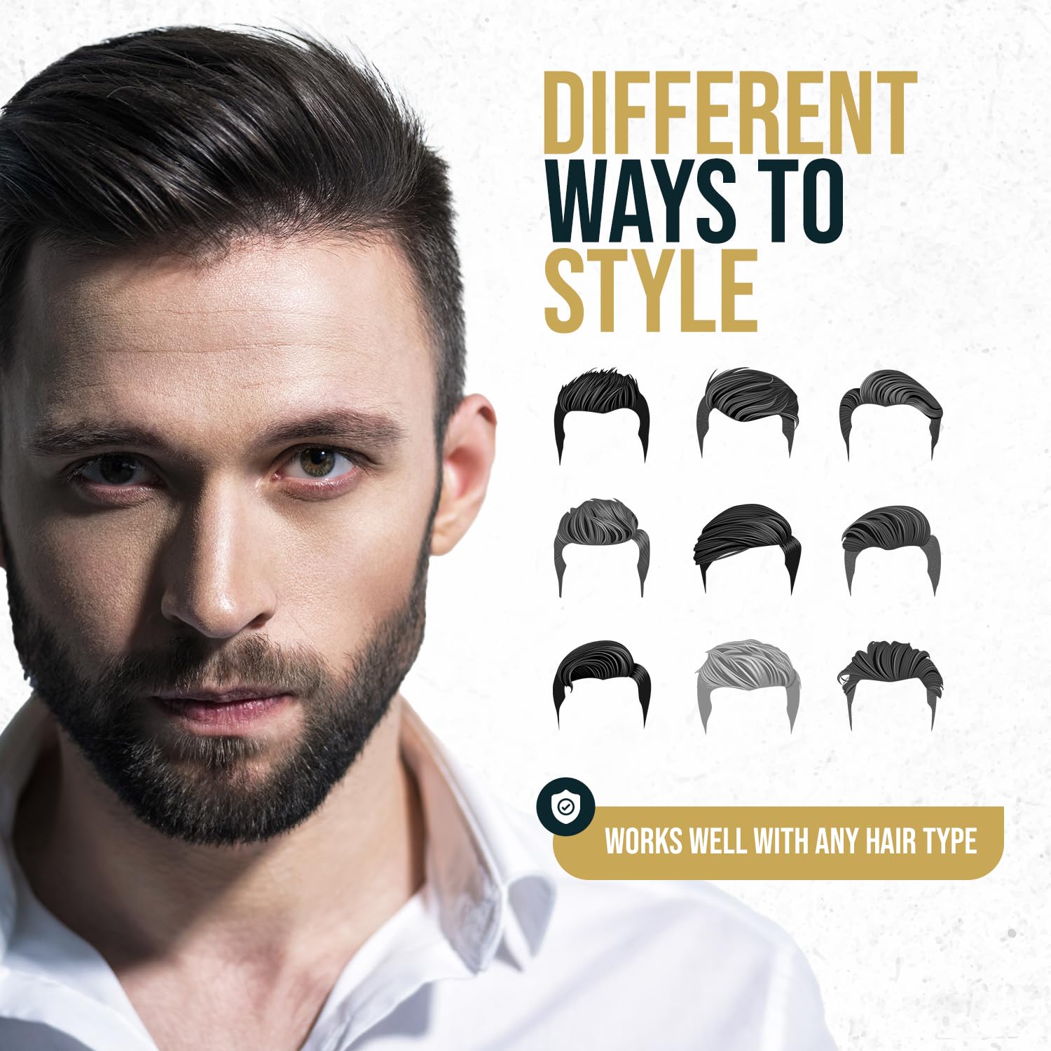 ANDREW JAMES Be Easy Cream Pomade | Firm Hold & Natural Matte Finish | 2.75 oz