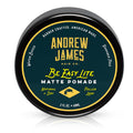 ANDREW JAMES Matte Pomade 2.75 oz | Be Easy Lite — Natural Matte Finish, Medium Hold