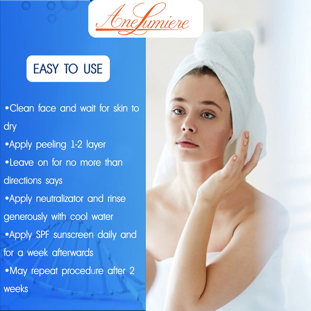 Ane Lumiere Miami Jessner Complex Peel – Exfoliating Facial Peel for Even Tone & Radiance (1.7 oz)