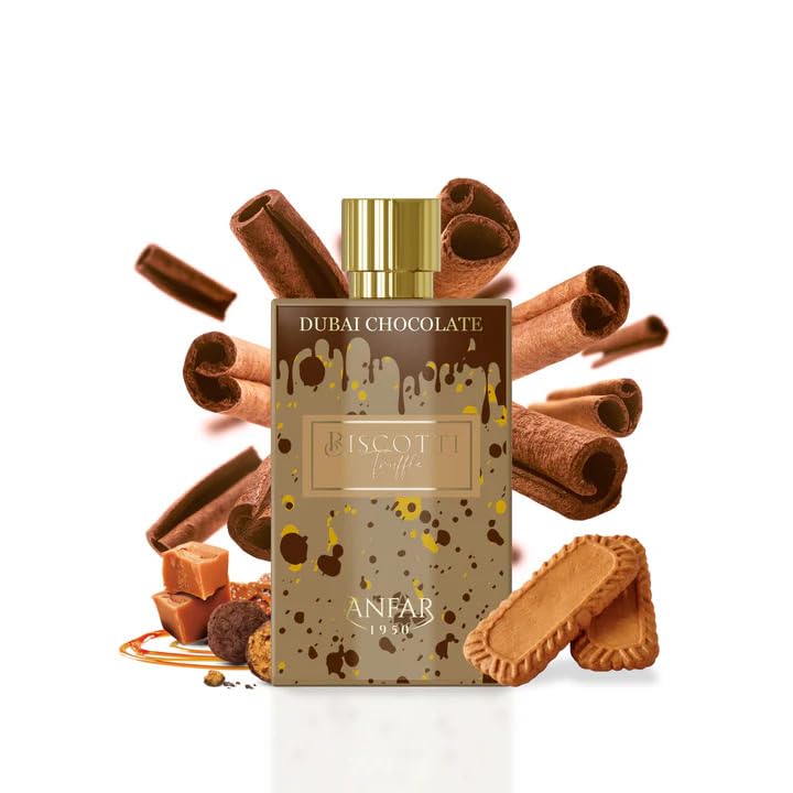 Anfar 1950 Dubai Chocolate Biscotti Truffle EDP – Luxury Gourmand Fragrance 80ml