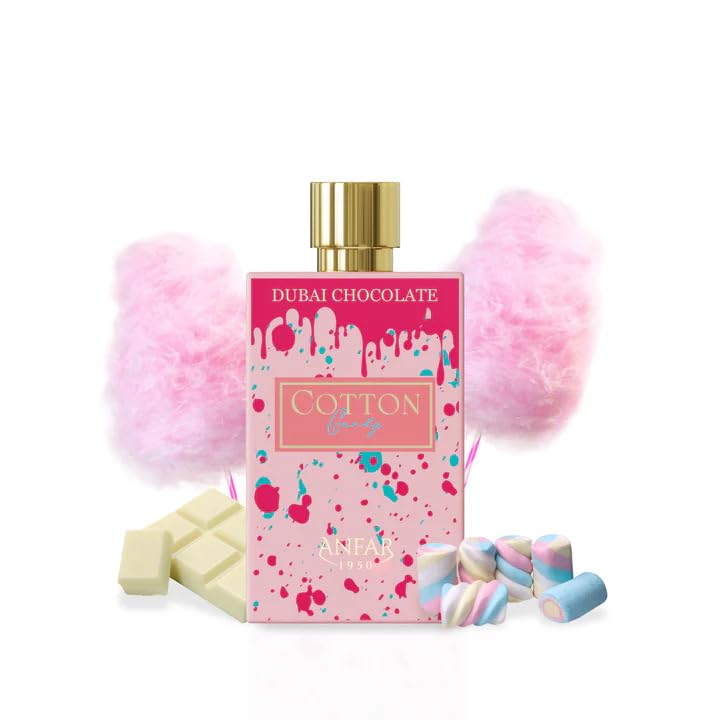 Anfar 1950 Dubai Chocolate Cotton Candy EDP 80ml – Long-Lasting Oriental Gourmand