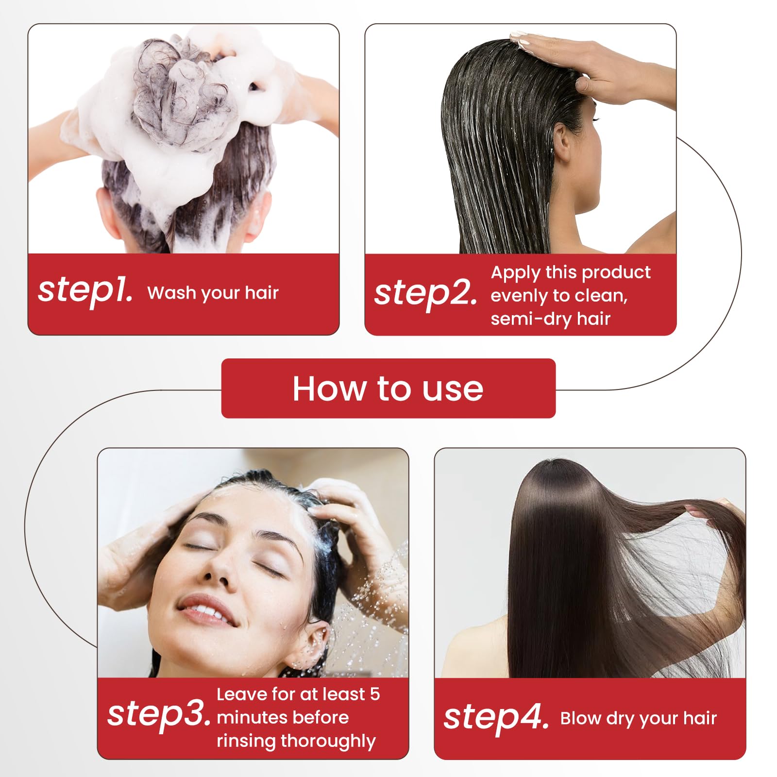 AngeRose Keratin Hair Mask with Collagen & Argan Oil – Deep Conditioner 16.9 oz