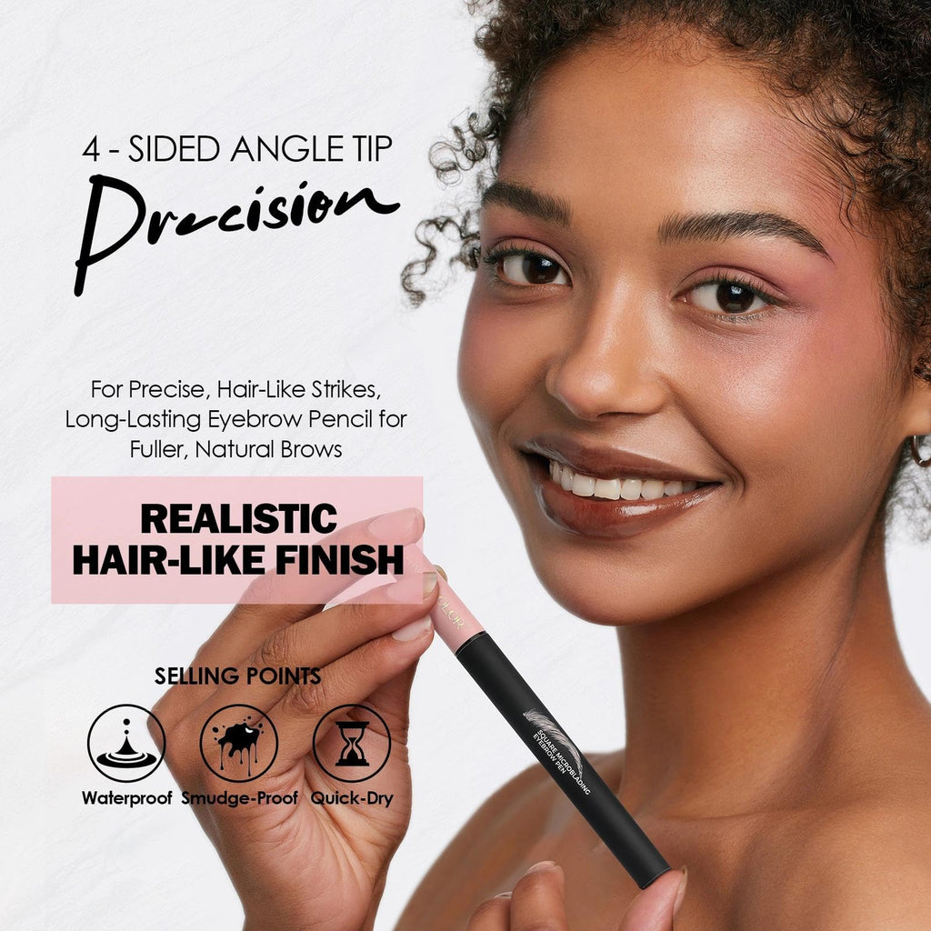 Anglicolor Microblading Eyebrow Pen – Quick, Natural, Long-Lasting Brows (Caramel Blonde 01)