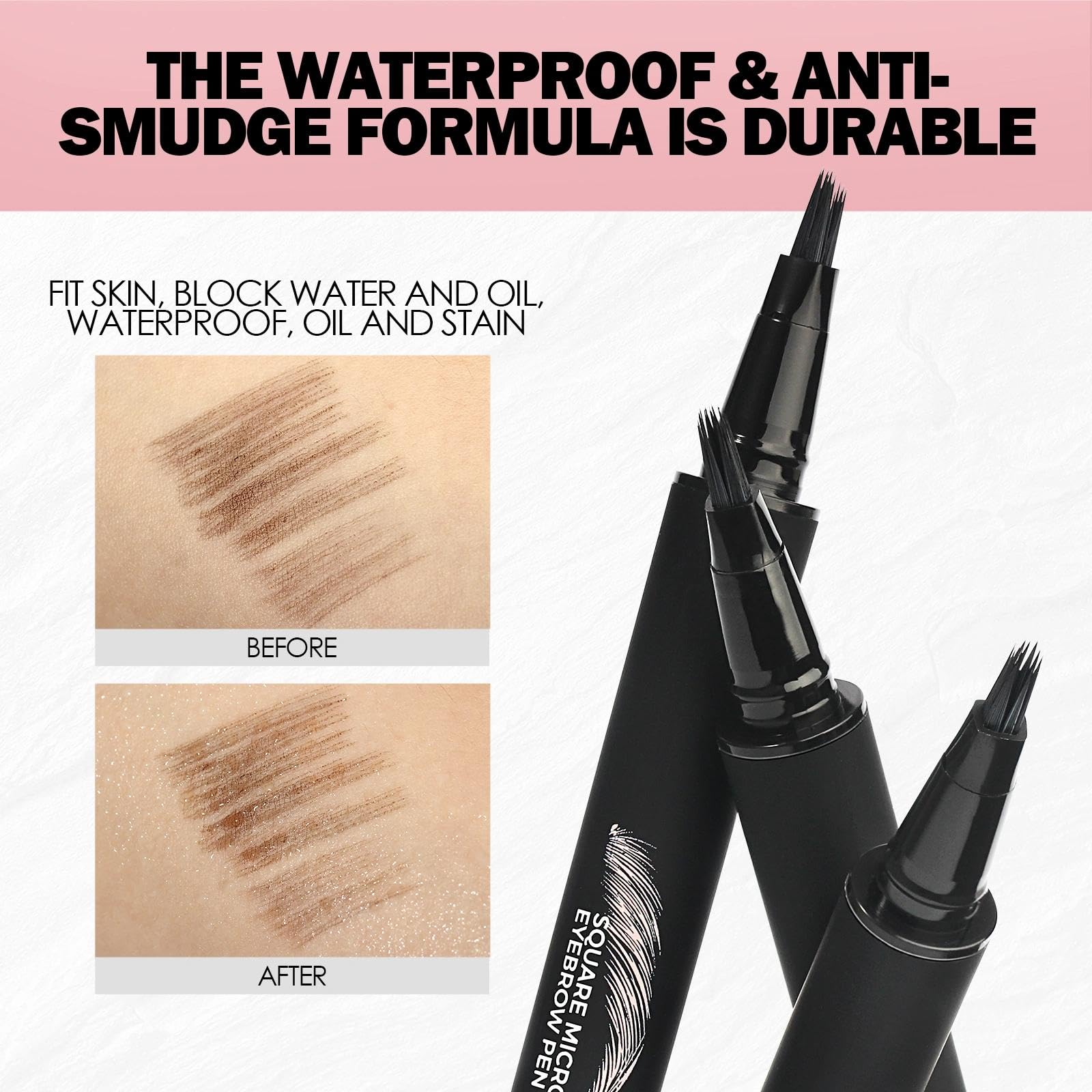 Anglicolor Microblading Eyebrow Pen – Quick, Natural, Long-Lasting Brows (Caramel Blonde 01)
