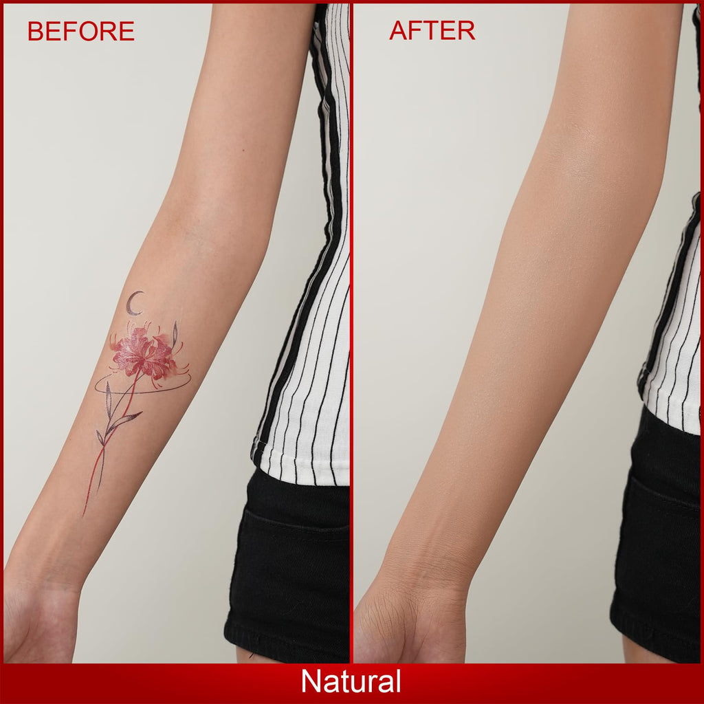 ANJOROUSA Body Coverage Perfector - Deep Tattoo Cover Up Makeup, Waterproof & Transfer-Resistant