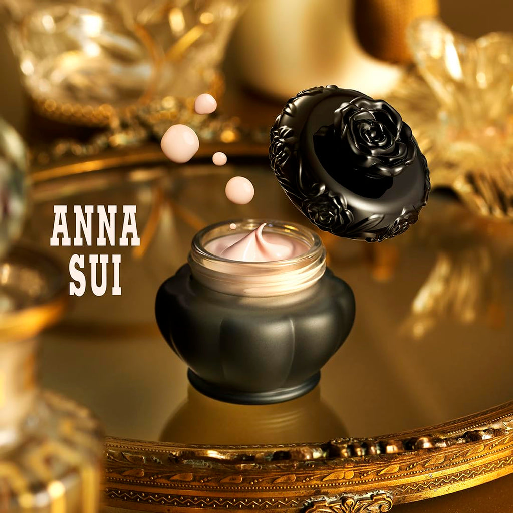 ANNA SUI Gel Foundation Makeup Base – Hydrating Primer with 90% Beauty Essence, Rose & Lavender