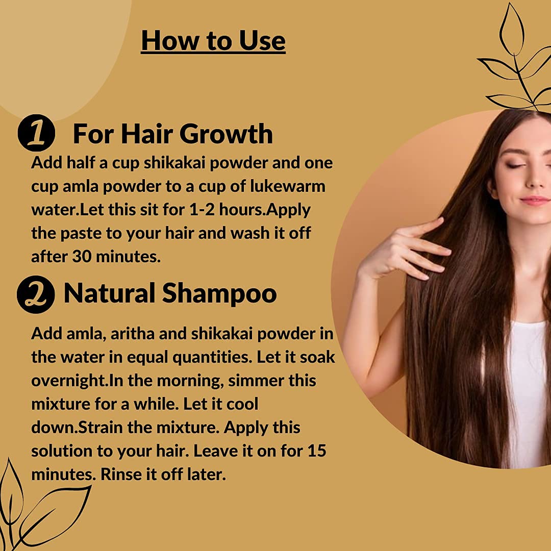 AnNafi Shikakai Pods Acacia Concinna – Organic Hair Cleanser & Shampoo (500g)