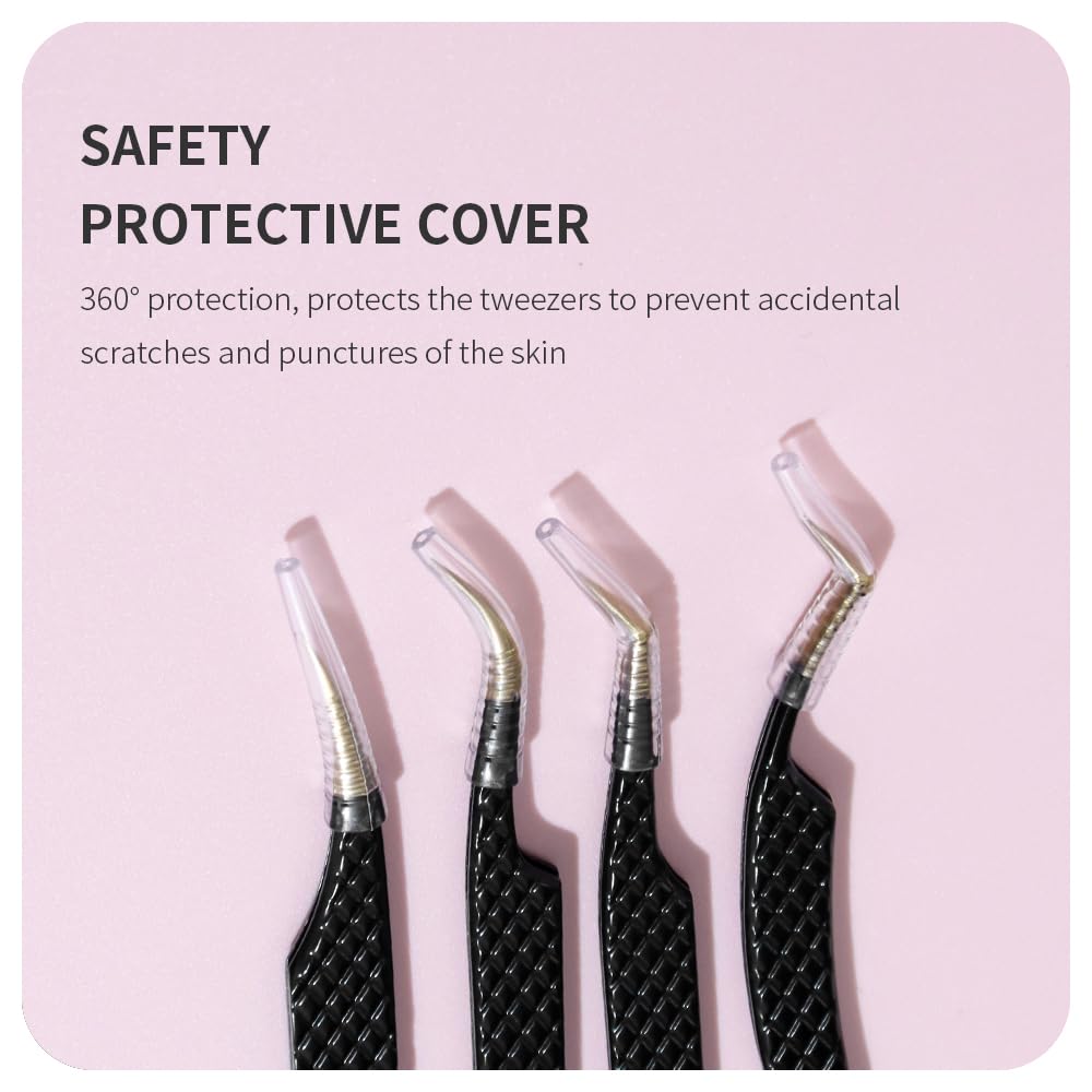 ANNAFRIS Lash Tweezers with Fiber Tip | Precision for Volume Lash Extensions