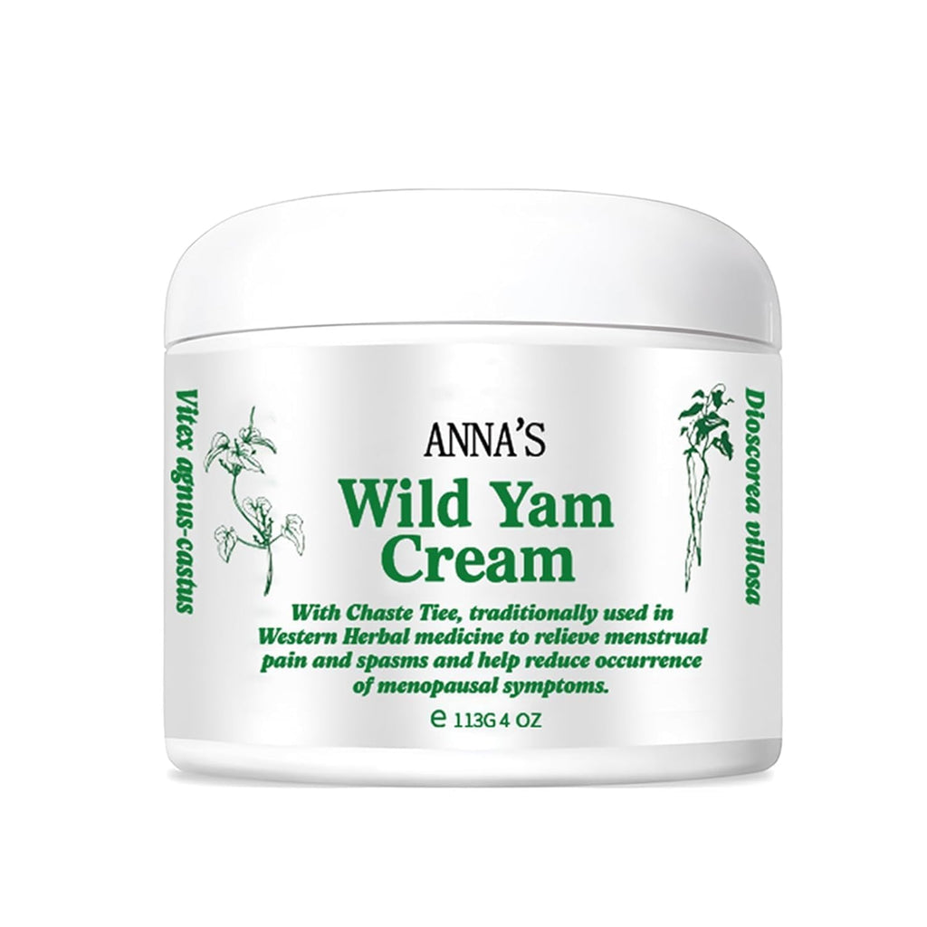 Anna's Organic Wild Yam Cream – Lightweight Body Moisturizer for All Skin Types