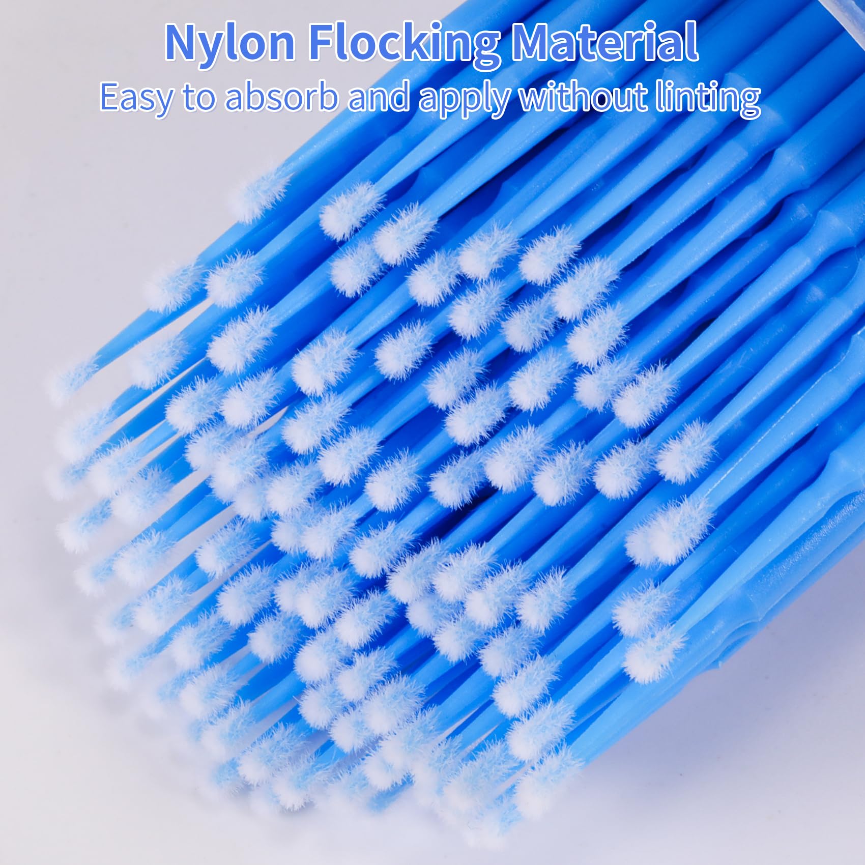 Annhua 400 PCS Disposable Micro Applicator Brush Bendable – Precision Micro Swabs for Eyelash Extensions, Dentistry & More