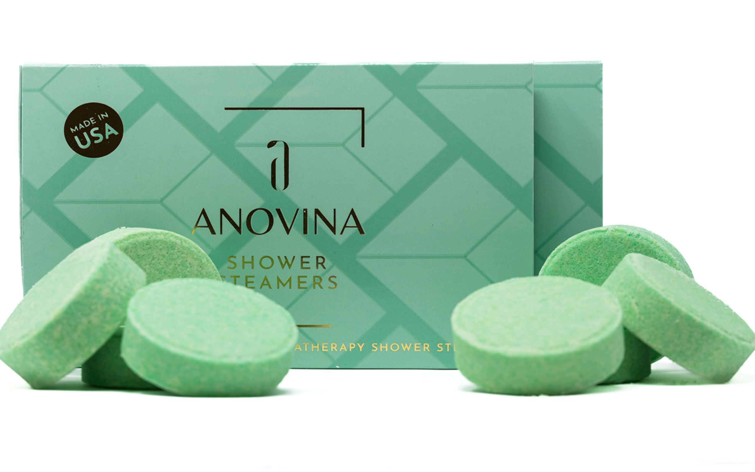 Anovina 12XL Eucalyptus Shower Steamers – Menthol Aromatherapy, Made in USA