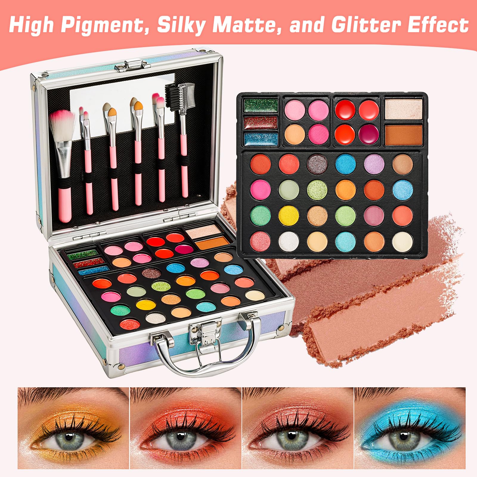 Anpro All-In-One Tween Makeup Kit for Girls 10-12 | Pro Teen Makeup Set