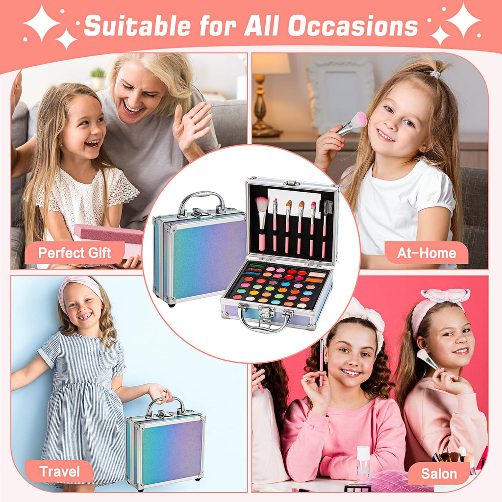 Anpro All-In-One Tween Makeup Kit for Girls 10-12 | Pro Teen Makeup Set