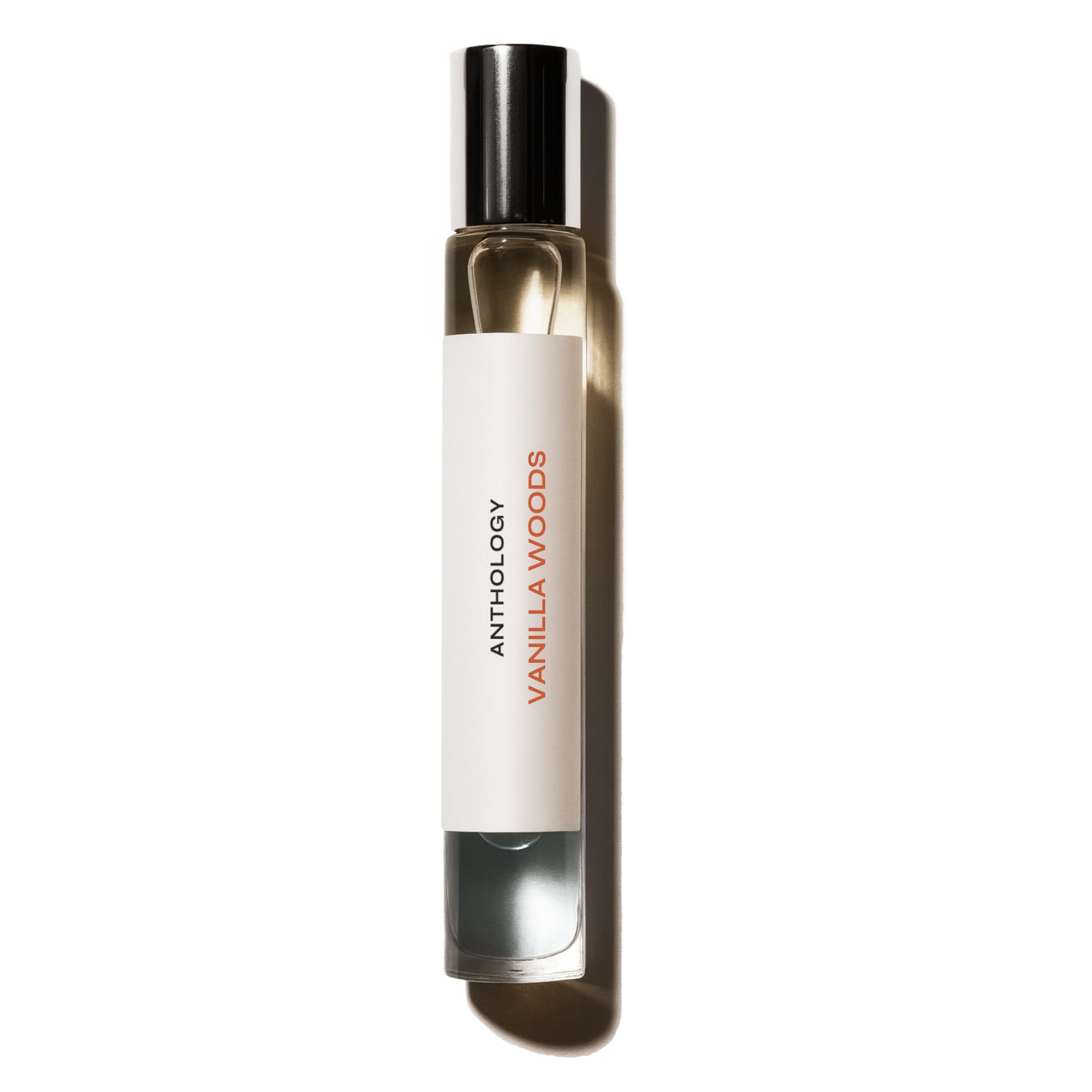 Anthology Vanilla Woods Perfume Oil Roll-On – Alcohol-Free, Woody Vanilla Scent (0.3 oz)