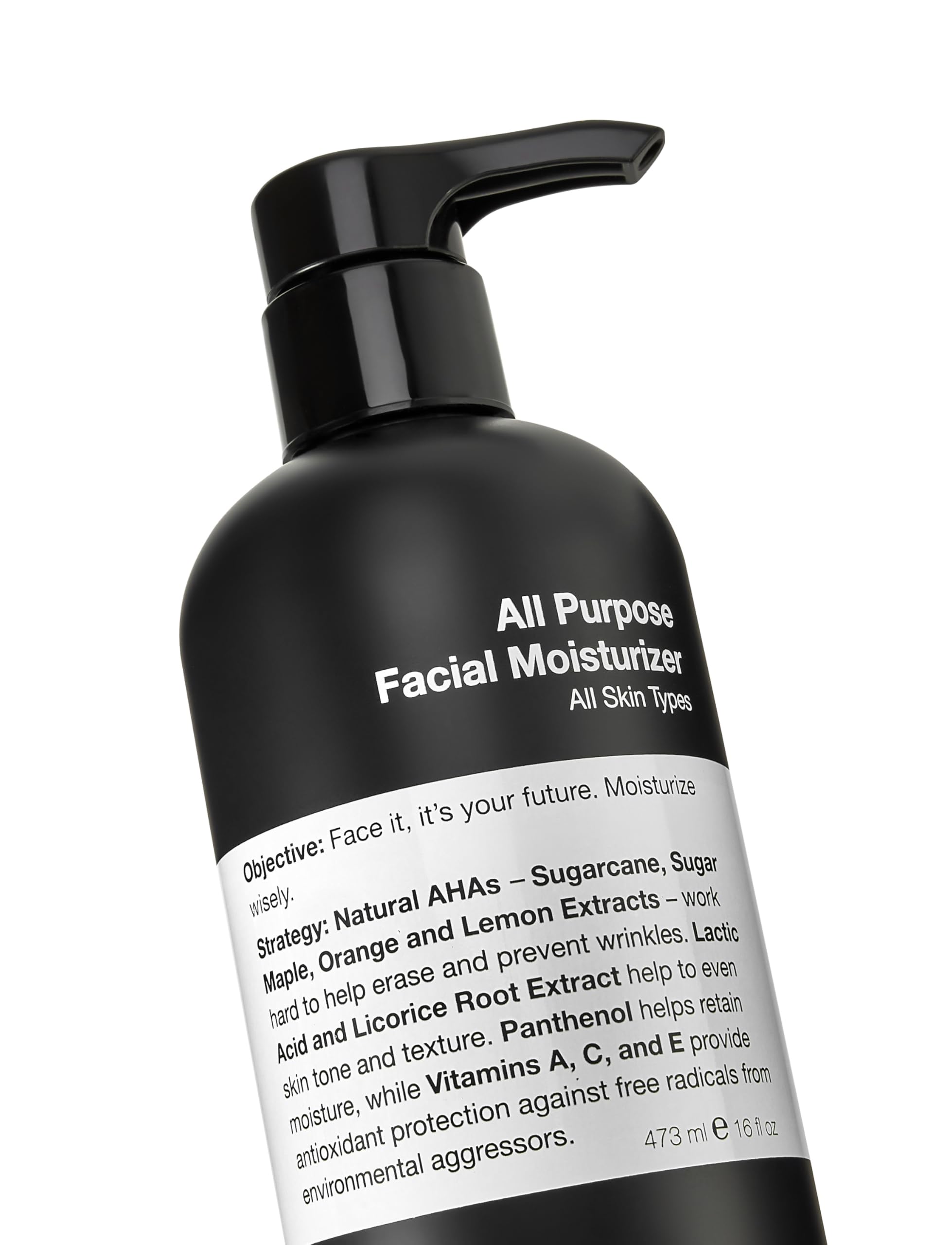 Anthony All-Purpose Facial Moisturizer – Lightweight Men’s Hydrating Lotion, Non-Comedogenic, Anti-Aging – 16 Fl Oz